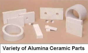 Variety of ceramic parts